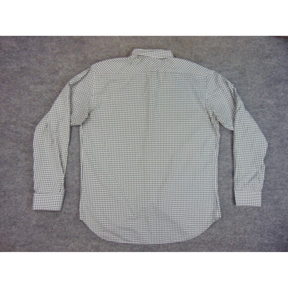 Billy Reid Shirt Mens 2XL Green White Check Long Sleeve Button Front Standard Cu - Picture 3 of 8
